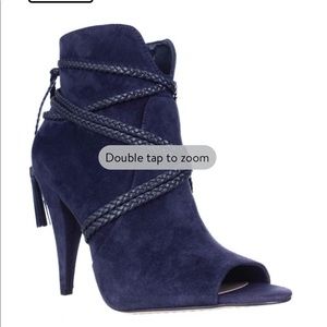 Vince Camuto peep toe ankle booties